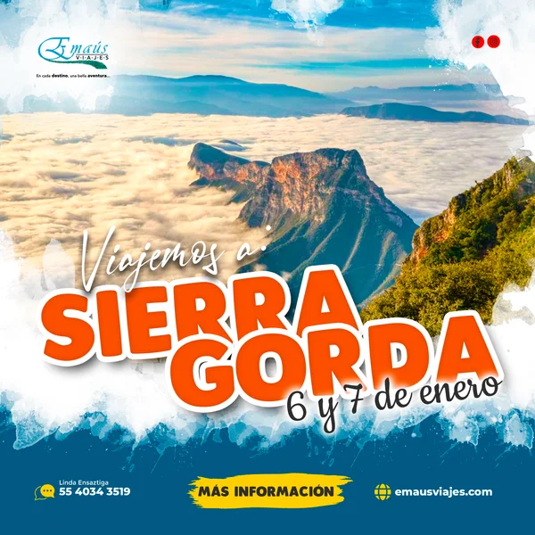 Sierra Gorda, diseño para Emaús Viajes